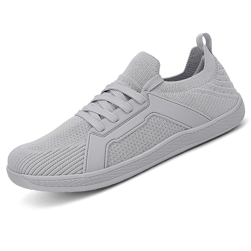 

Puamss Wide Toe Barefoot Shoes Mens Womens Minimalist Walking Sneakers Shoes | Zero Drop Sole | Breathable Mesh Hobibe 36