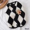 Winter Warm Pet Puppy Clothes Plaid Fleece Bear Vest Dogs Clothing  For Cats Dogs