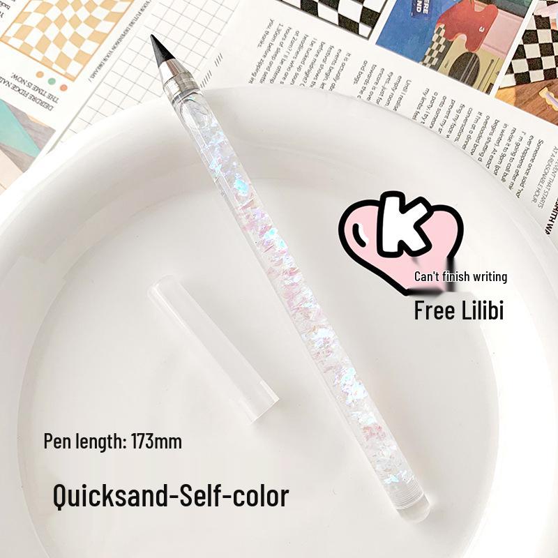 

Карандаш вечный без чернил в стиле Инс: Милые, Черные, Не нужно затачивать или заправлять, с цветными грифелями. HB