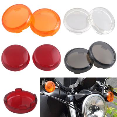 2er-Pack Blinker-Linsenabdeckungen Kit Runde Motorräder Blinker-Linsenkappen verwendet für XL883 1200 X48