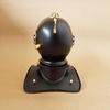 15.24 Cm Mini Diving Helmet With Clock Nautical Maritime Clock Black Diving Helmet Desk Top Clock Home Decor
