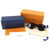 Great LOUIS VUITTON LV Signature Round Sunglasses Boston Eyewear Black Z2434U Used