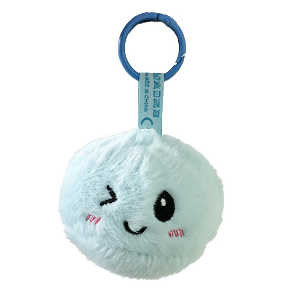 Treasuringu  Cute Steamed Bun Shaped Keychain 7-Color Baozi Plushie Bag Food Doll Birthday Gifts