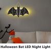 Halloweenská nástěnná dekorace Netopýr/ Světlý bahenní dort LED Netopýr/ Dekorace
