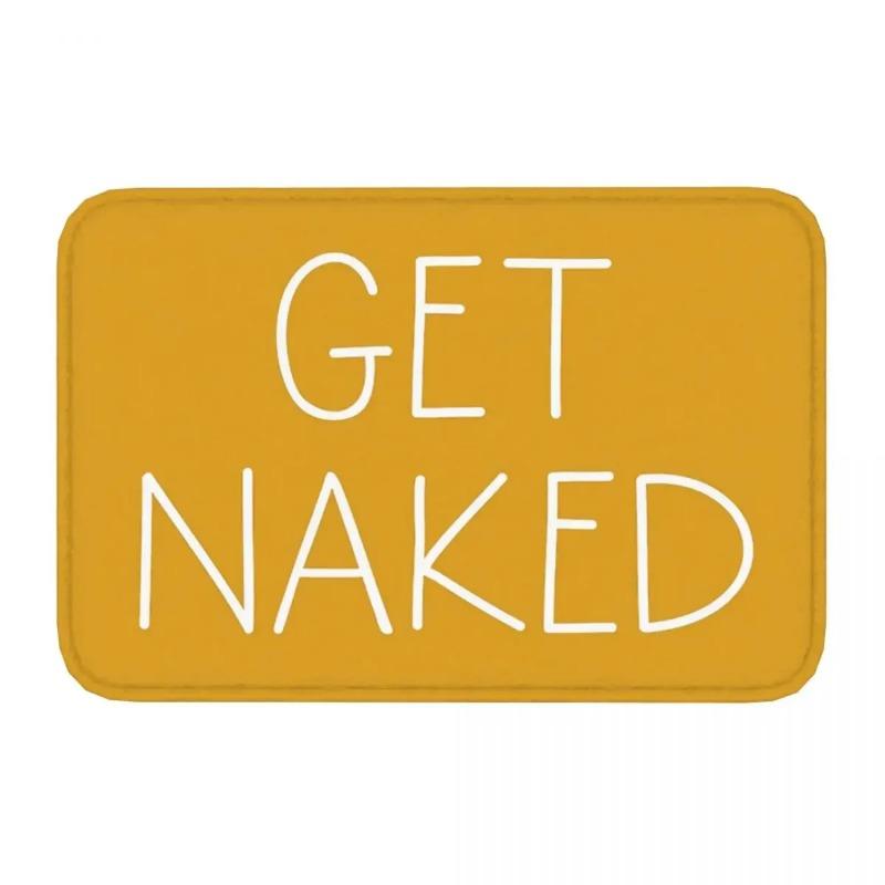 Get Naked Doormat Welcome Mat Bath Bedroom Living Room Soft Anti-slip Carpet Balcony Floor Rug Home Decoration