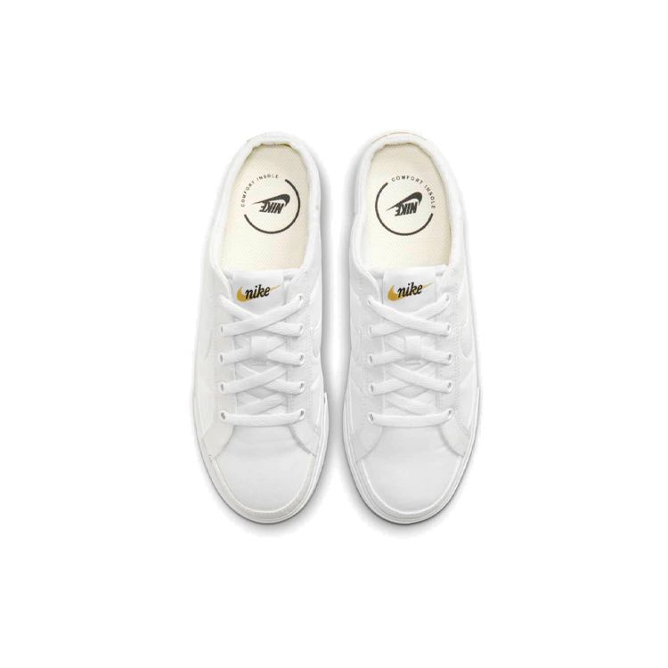 Nike Court Legacy Mule White Women Sneakers Black Gum-Light-Brown DB3970-100