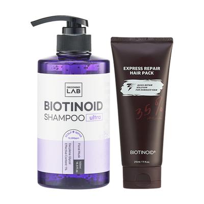 Biotinoid Shampoo Ultra 500ml + Rapid Fair Treatment 210ml Set, 1 Piece