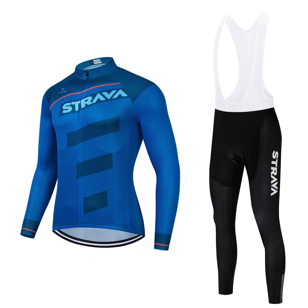 Autumn and Winter Long-sleeved S Cycling Suit, Men's and Women's Breathable Road Mountain Bike Suit