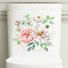 Removable Flower Butterfly Toilet Stickers Mildew-proof Toilet Lid Decals  Cabinet