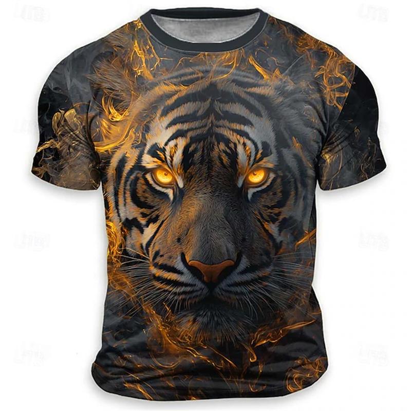 Men's  Crew Neck Short Sleeve T-Shirt Stylish, Breathable, Comfortable Summer Top Loose Fit T-Shirt