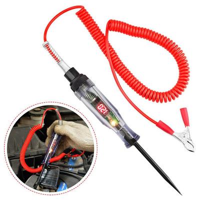 Kfz-Digitalanzeige, elektrischer Stift, Schaltkreiserkennung, 6 V/12 V/24 V elektrischer Schaltkreis, multifunktionaler Induktionstest, elektrischer Stift für Fahrzeuge