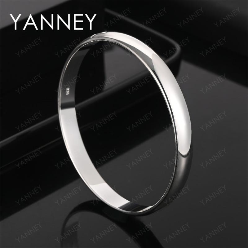 925 Sterling Silver Simple Exquisite Open Bracelet Women s Jewelry Gift Party Wedding Fashion Jewelry