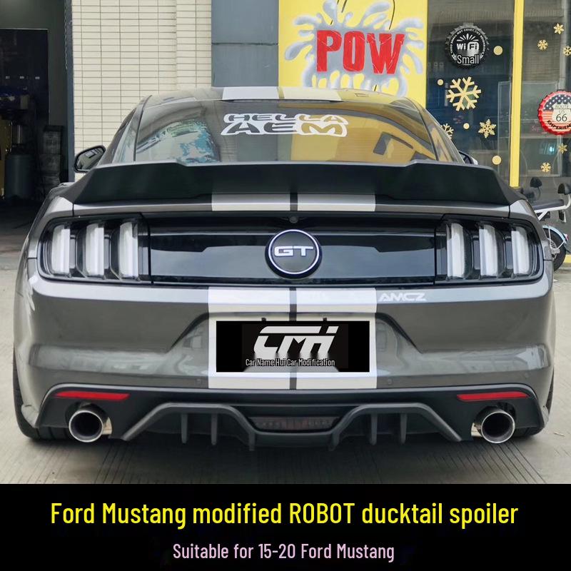Carbon Fiber Spoiler Body Kit for 15-23 Ford Mustang: Modified Pressure Tail Wing for Three Generations
