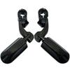 FOVPLUE Highway Motorcycle Adjustable Angle Highway Footpegs for Road Road Street Electra and 1 Highway Black 1.25" Pegs, Harley-Davidson Touring,