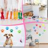 Outus 30 Pcs Paw Print Stickers 6 Inch Large Line Up Spots Dog Paw Floor Stickers Self Adhesive Vinyl Decals Wall Floor Dot Clings Dog Footprint