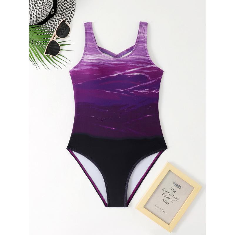 Gradient Color One-Piece Swimsuit: Fashionable, Sporty, Conservative Beachwear for Women (2026 Edition)