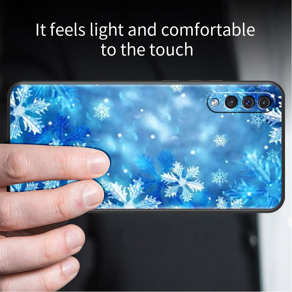 Snow White Snowflake Case For Samsung Galaxy Note 20 Ultra 10 Plus Lite 9 8 A50 A70 A30 A20e A20 A40 A10 A10e A60 Phone Cover