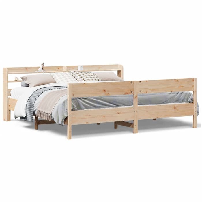 VidaXL Bed Frames Without Mattress 180x200 Cm Solid Pine Wood 3306918