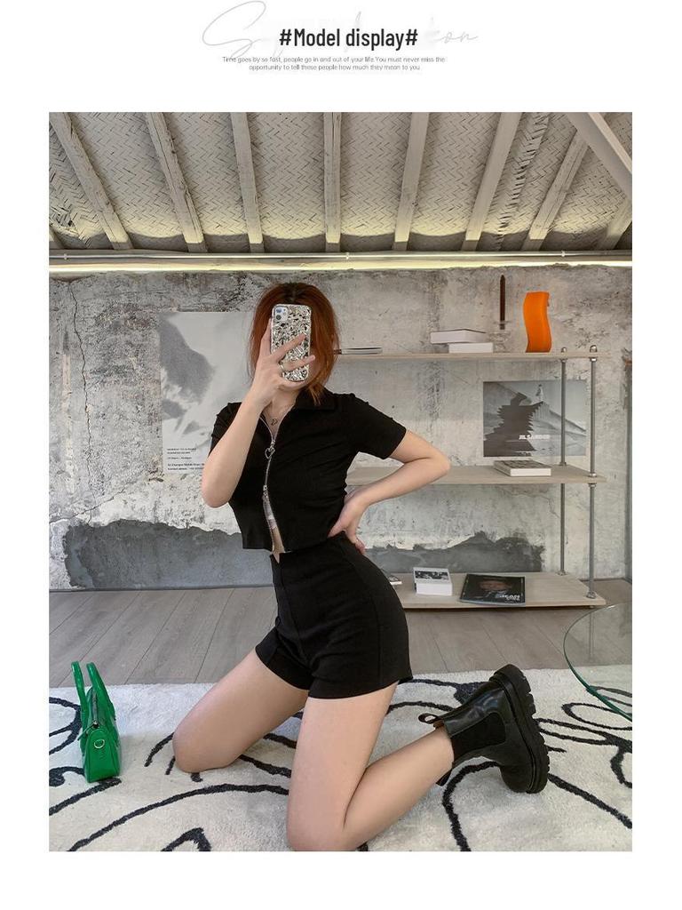 2023 Summer Women's High Waist Slimming Wide-Leg Casual Shorts
