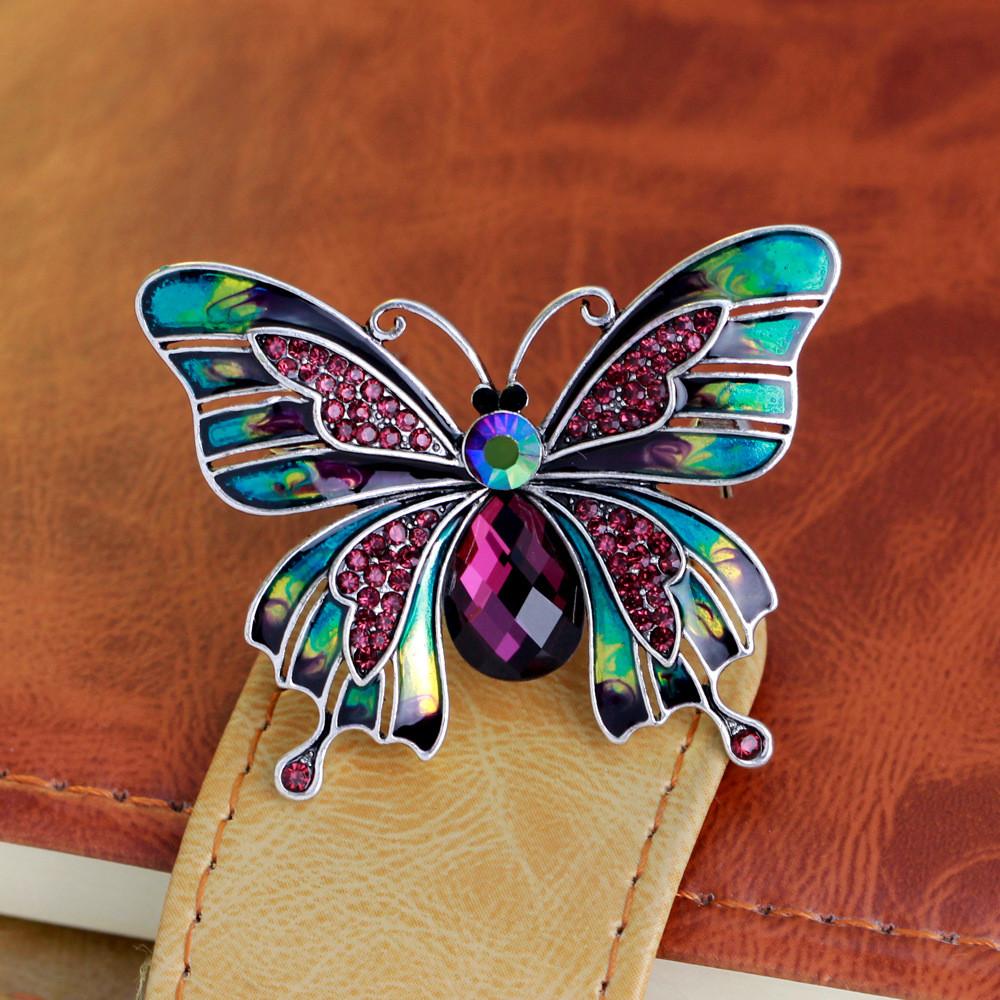 Schmetterlings Broschen Pin Mit Strasssteinen Für Frauen Mode Accessoires