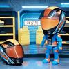 Mini Moto Helmet Heroes Transforming Ornaments with Hidden Racers Inside, Motorcycle Helmet Action Figure with 360-Degree Articulated Joints