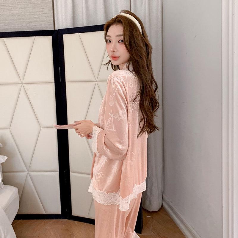 Elegant Autumn/Winter Women's Pajamas - Pure Desire, High-End Style with a Radiant Look