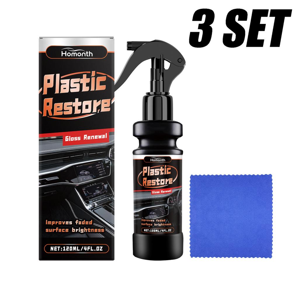 Car Plastic Restorer Back To Black Gloss Leather Panel Repair Car Interior Cleaning Product Car Interior Polishing Coating Agent