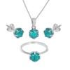 Turquoise Jewelry Set, 925 Sterling Silver, Dainty Jewelry, Gift For Her, Women Jewelry