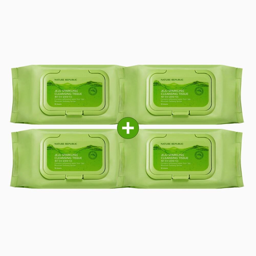 

[Total 200 sheets] Jeju carbonated cleansing tissue 50 sheets (205g) x 4EA