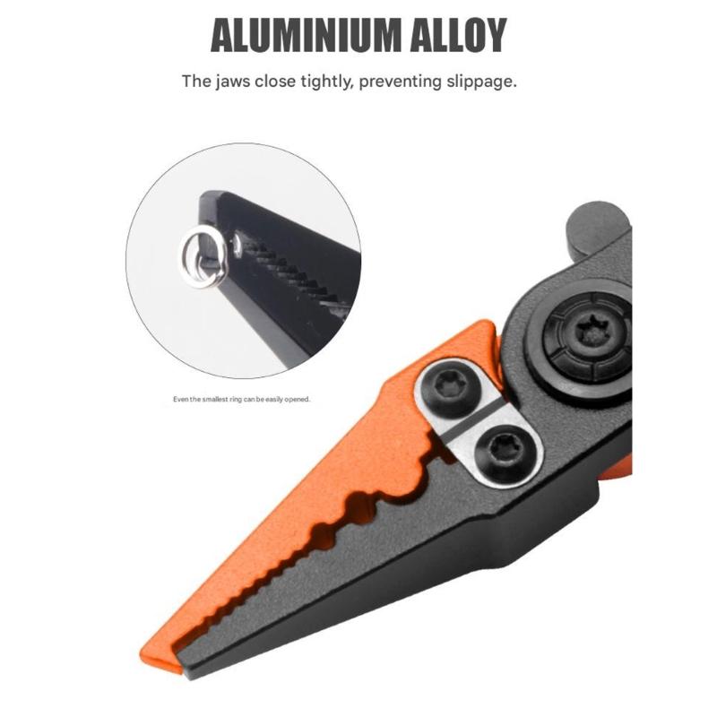 Aluminum Alloy Fishing Pliers Hook Remover Outdoor Fish Line Cutter Tool Comfortable Grip Scissors Fishing Accessories