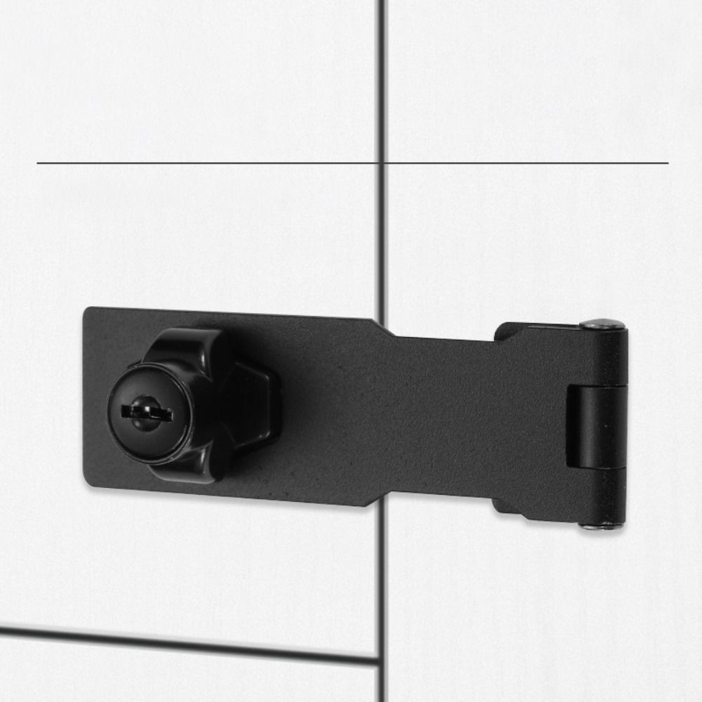 Anti-theft Security Furniture Locks No-punch Security Wooden Door Buckle  Mailbox