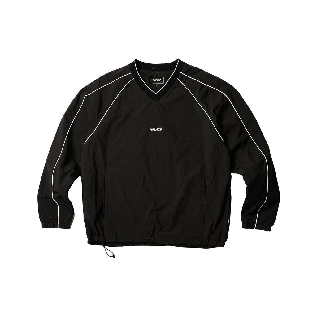 Palace Piped Shell Pullover Black Unisex Tops P24JK063