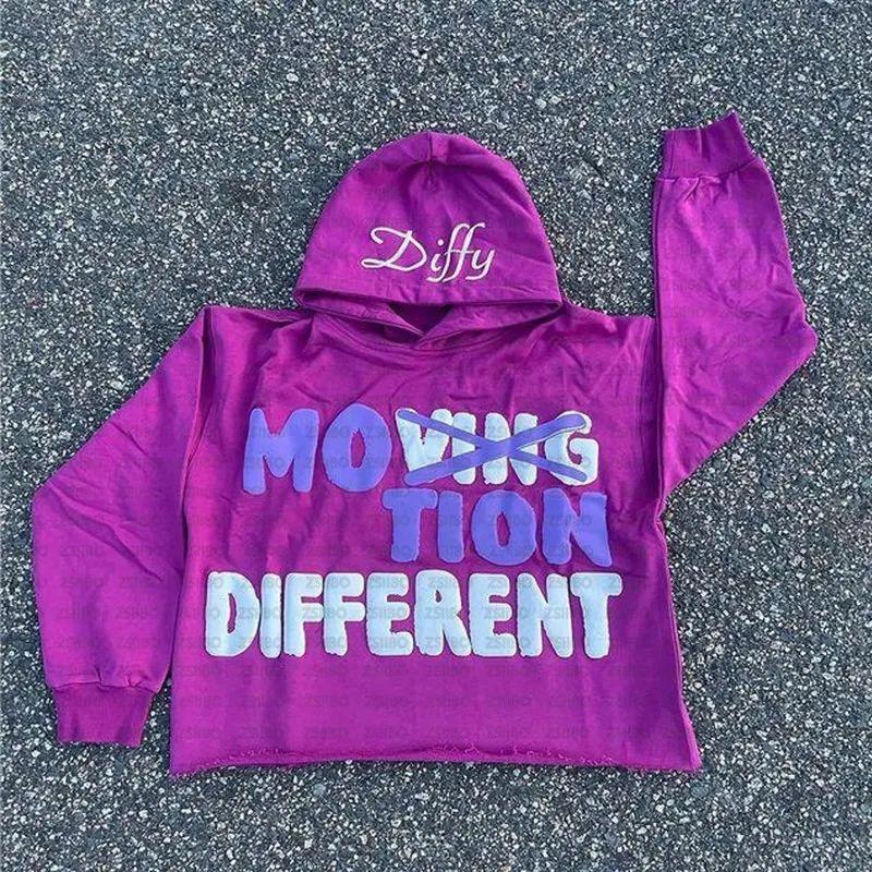 European and American Autumn Street Personality Hip-hop Letter Printed Hoodie Sweatshirt