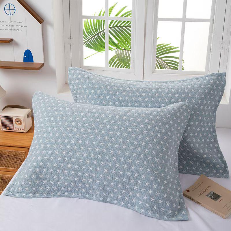 Washable Thickened Jacquard Cotton Pillow Towel - Enlarged, Luxurious, and Durable Design.