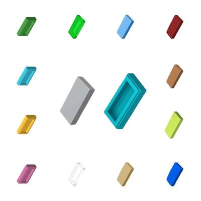 300pcs DIY Building Blocks Thin Figure Bricks Smooth 1x2 Educational Creative Size Compatible With 3069 30070 Toys for Children