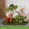 Luxury Faux Green Plant and Flower Decor - Indoor Moss and Grass Clusters for Elegant Landscaping.