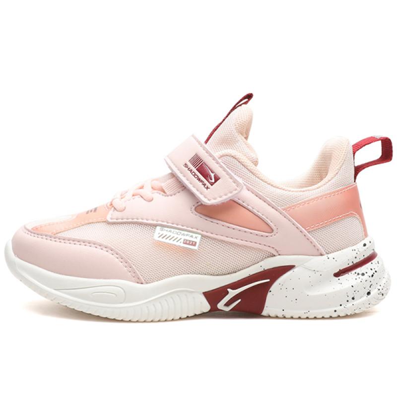 

Новые детские кроссовки для бега для мальчиков и девочек, нескользящая дышащая спортивная обувь для учащихся начальной и средней школы 37 розовый