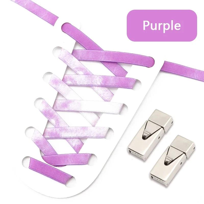 1 Pair Elastic Shoe Laces Rainbow No Tie Shoelaces For Sneaker Men And Women Fashion Leisure Lazy Shoes Lace Rubber Band