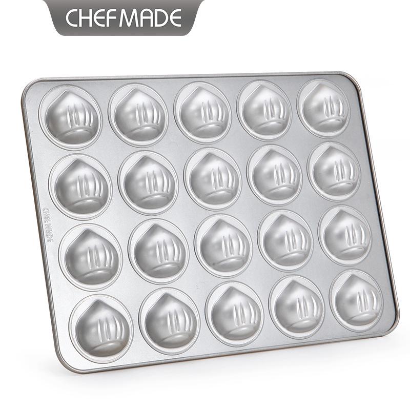 Xuechu 20-Cavity Non-Stick Madeleine & Chestnut Cake Baking Pan