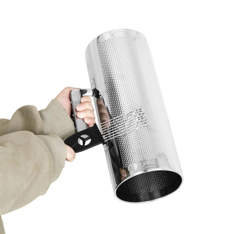 Guiro Instrument Metal Guiro Shaker with Scraper Latin Percussions Instrument Profession Band Accompaniment Sand Hammer