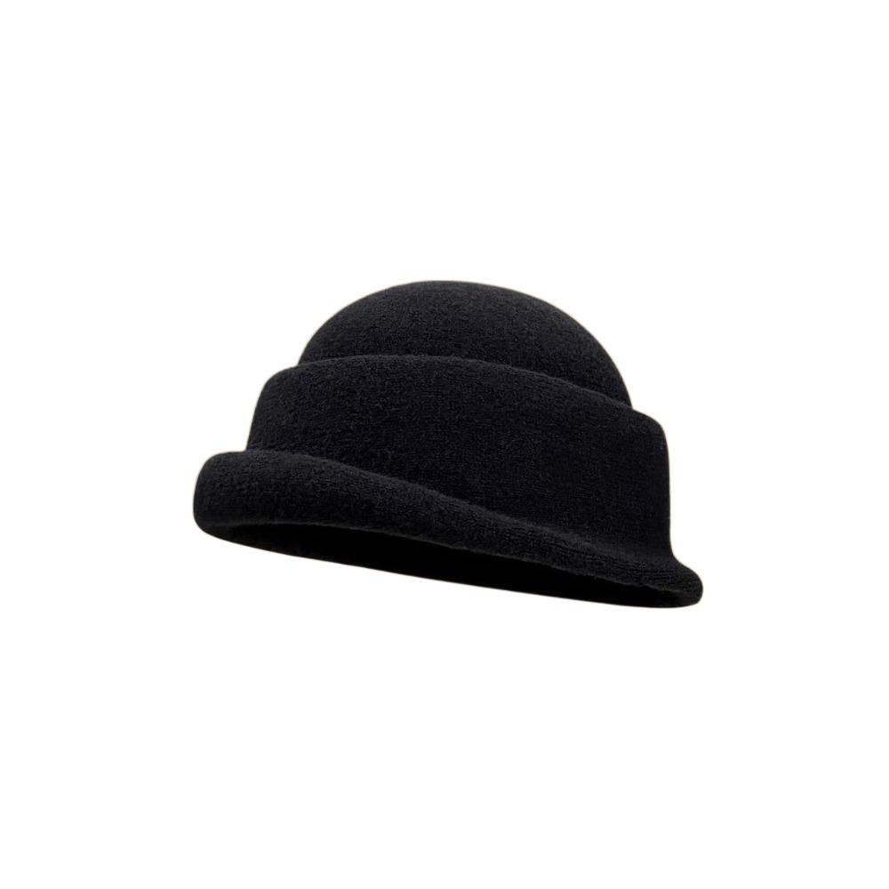 Versatile Woolen Rolled Edge Cap Beret Woolen Formal Hat Princess Hat British Top Hat  Banquet