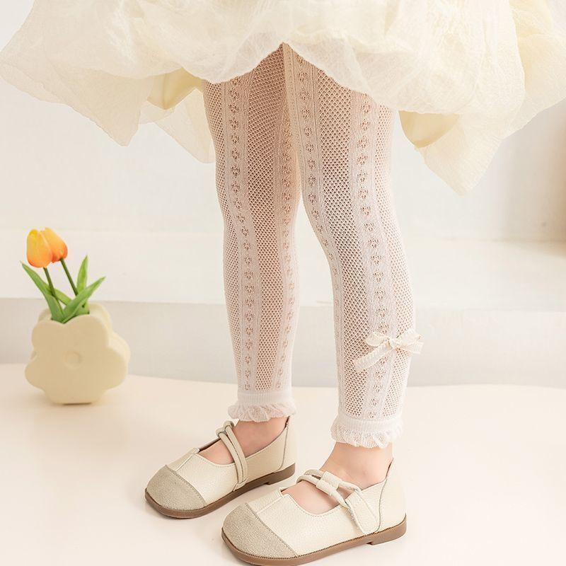 

Леггинсы для девочек, летние укороченные брюки с защитой от комаров, летние тонкие брюки в стиле принцессы, белые XL