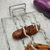 Collapsible Handle Sausage Grilling Clip Rust-proof Barbecue Rack Hot Dog Grilling Clip  Vegetable