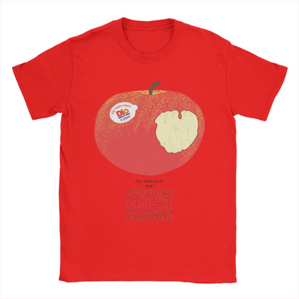Djo Apple Funny Cartoon Graphic Cotton TShirt For Unisex Beach Funny TShirts O Neck Trending Tees Oversized Casual Clothing