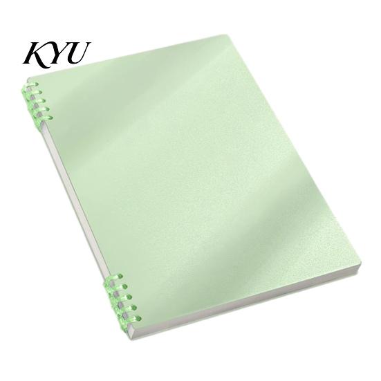 Agenda Notebook A5 Spiral Notebook, Lined /Horizontal Grid/Blank Inner Page, Flat Lay Journal for Notes Morandi Solid Color Cover Sketchbook
