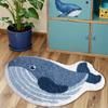 Tapis Baleine Mignon Tapis de Sol Créatif Paillasson Tapis de Bienvenue Tapis de Bain Tapis Pour Chambre Tapis Pour Salon Déco Maison