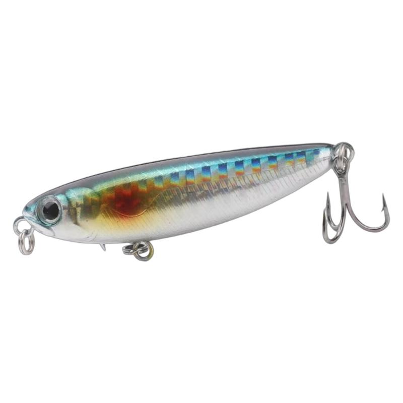Hard Baits Topwater Pencil Popper Fishing Lures with Treble Hook Saltwater Walk The Dog Artificial Baits
