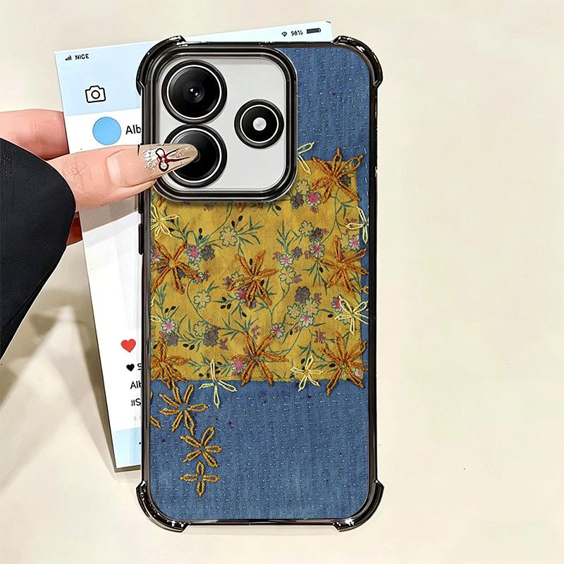 Retro Denim Pattern Soft Phone Case For Xiaomi Poco X7 X8 Pro Max X6 X5 X3 F8 Ultra F7 M8 M7 M5S Redmi 15C 15A 15 14C 13C 12C 13