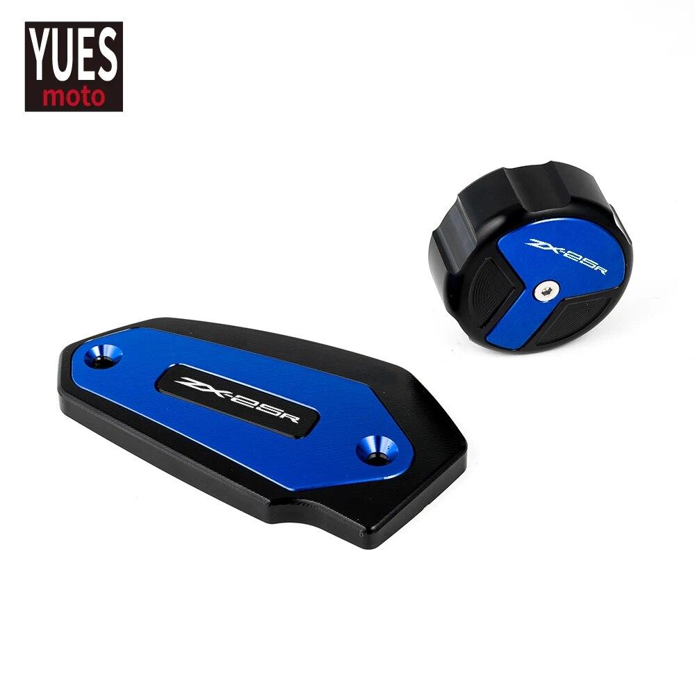 Motocyklové příslušenství CNC Přední a zadní válec brzdové kapaliny Hlavní kryt víčka nádržky pro Kawasaki ZX25R ZX 25R