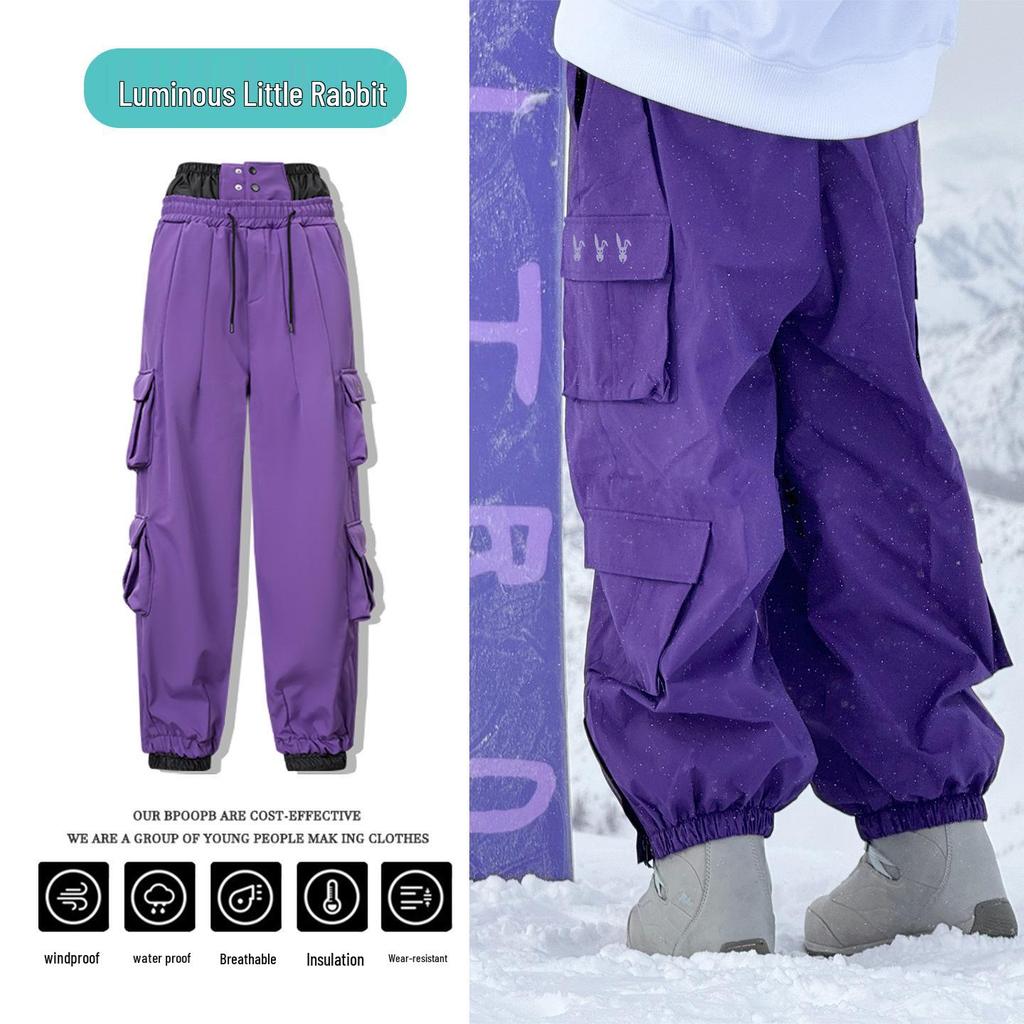Popular Pitaya Ski Suit: Couple-Style Fleece-Lined Hooded Jacket, Windproof & Waterproof for Ski Resorts